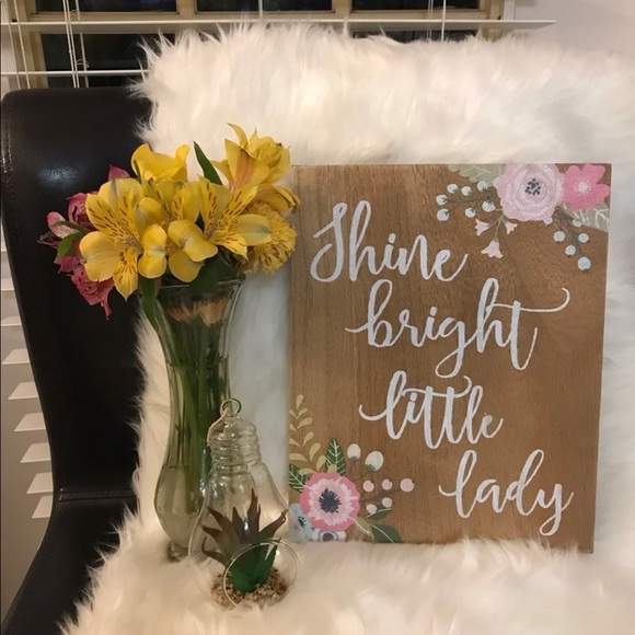 Hobby Lobby Other - ⚜️HostPick 🎊“Shine Bright Little Lady" Wall Decor